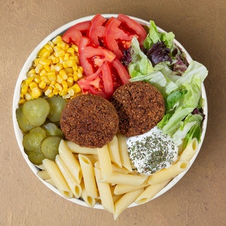 Falafel Makarna Bowl görseli