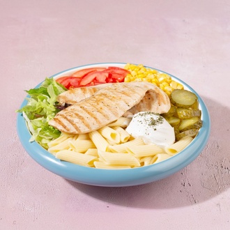 Izgara Tavuk Makarna Bowl görseli