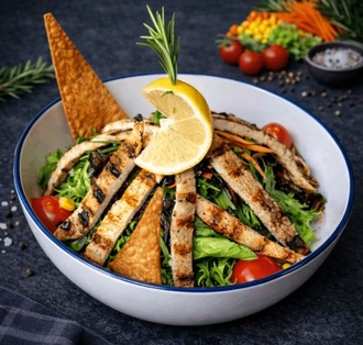 Izgara Tavuk Salata görseli