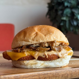 Mushroom Chicken Burger görseli