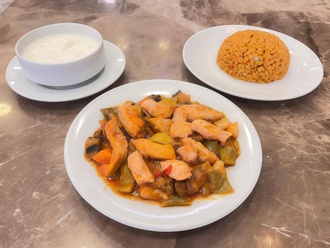 Tavuklu Türlü + Bulgur Pilavı + Cacık görseli