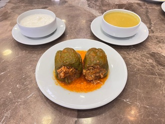 Etli Biber Dolma + Yoğurt + Çorba görseli