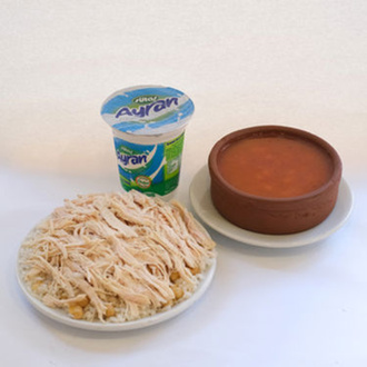 Tavuklu Pilav+ Ayran +Kuru Fasulye görseli