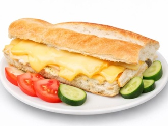 Yarım Ekmek Arası Kaşarlı Tost görseli