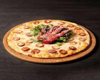 Cheddar Dolgulu Sosisli Pizza (Orta) görseli