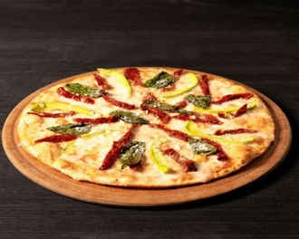 Green Margherita Pizza (Büyük) görseli