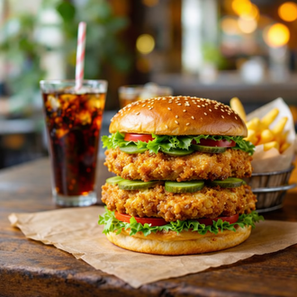 Double Tavuk Burger Menü görseli