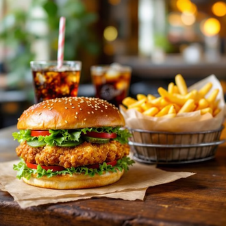 Tavuk Burger Menü görseli