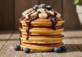 Dark Choco Banana Pancake görseli