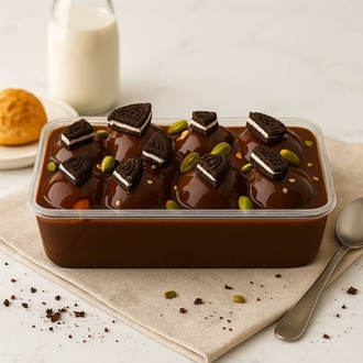 Oreolu & Antep Fıstıklı Profiterol (600 Gr.) görseli