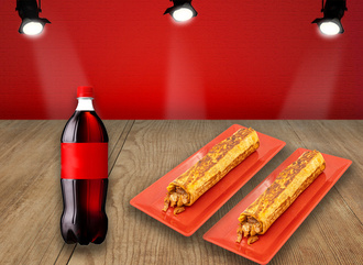 2'Li Small Tavuk Döner Dürüm Menü görseli