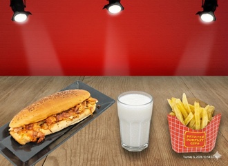 Tam Ekmek Arası Tavuk Döner Ekonomik Menü görseli