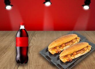 2'Li  Tam Ekmek Arası Tavuk Döner Menü görseli