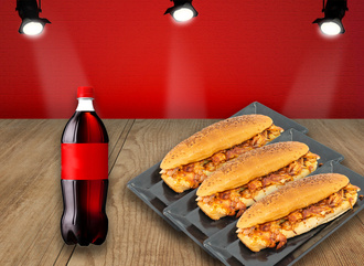 3'Lü  Tam Ekmek Arası Tavuk Döner Menü görseli