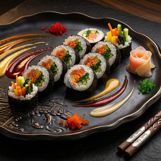 137- Vejetaryen Kimbap (10 Pcs.) görseli