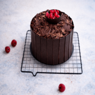 Frambuazlı & Çikolatalı Pasta (8-10 Kişilik) görseli