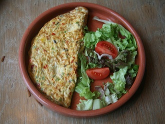 Sebzeli Omlet görseli