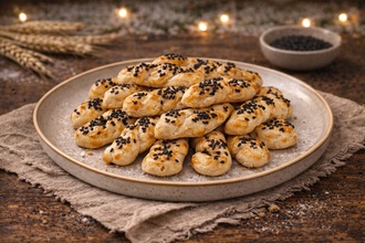 Çörek Otlu Tuzlu Kurabiye (250 Gr.) görseli