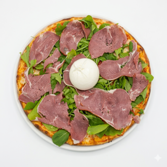 Burrata Füme Antrikot Pizza (27 Cm.) görseli
