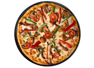 Tavuklu Çıtır Patatesli Pizza görseli