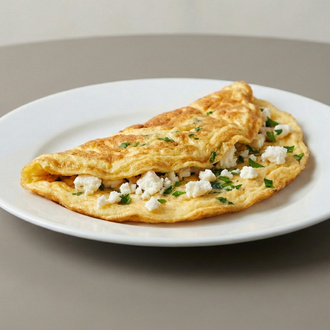 Beyaz Peynirli Omlet görseli