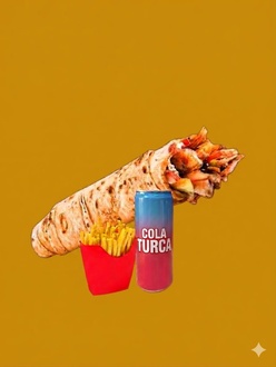 Tavuk Döner Dürüm + Cola Turca (330 Ml.) görseli