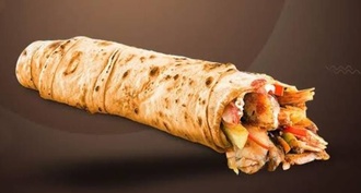Mega Tavuk Döner Dürüm (Tek Lavaş) (100 G) görseli