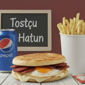 Yumurtalı Kaşarlı Sucuklu Bazlama Tost Menü görseli