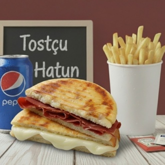 Pastırmalı Kaşarlı Bazlama Tost Menü görseli