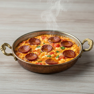 Sucuklu Menemen görseli