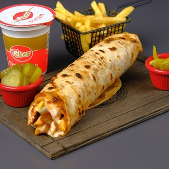 Eko Tavuk Döner Mega Dürüm Menü görseli