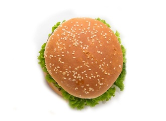 Chicken Deef Purple Burger görseli