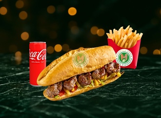 Üç Çeyrek Ekmek Izgara Köfte Menü (5 Adet Köfte) + Patates + İçecek görseli