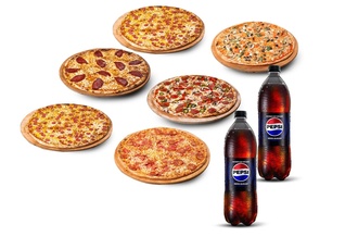 6'Lı Pizza (Büyük Boy) Menü görseli