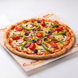 Veggie Pizza (Büyük) görseli