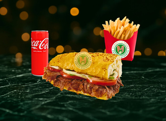 Et Döner Menü – 100 Gr Yarım Ekmek + Patates + İçecek görseli