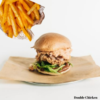 Double Chicken Burger Menü görseli