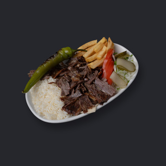 Porsiyon (Pilavlı) Et  Döner (130 Gr. Yaprak Et Döner) görseli