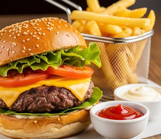 Cheese Burger Menü görseli