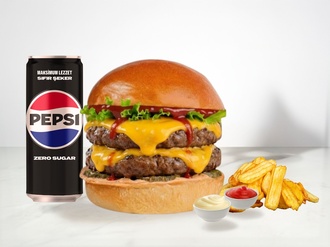 Red Mega Burger Menü görseli