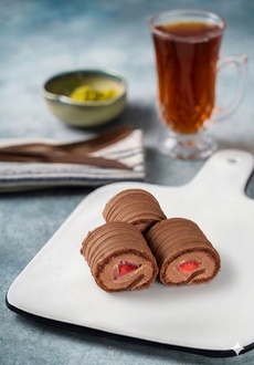 Mini Çikolatalı Çilekli Sarma(500gr) görseli