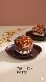 Yer Fıstıklı Karamelli Pasta görseli