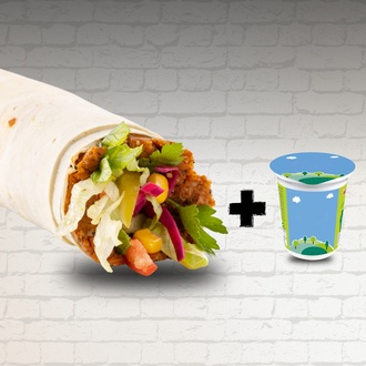 Çig Köfte Dürüm + Ayran Menü görseli