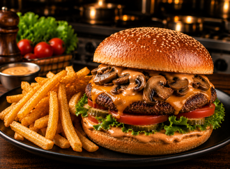 Mantarlı Burger görseli
