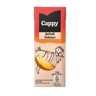 Cappy Şeftali Nektarı Karton Kutu 200 Ml görseli