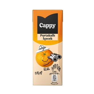 Cappy Portakallı İçecek Karton Kutu 200 Ml görseli