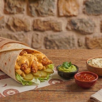 Cheddar Soslu Çıtır Tavuk Dürüm görseli