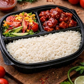 Acı Soslu Tavuk & Pirinç Pilavı görseli