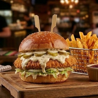 Sezar Tavuk Burger Menü görseli