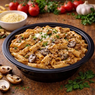 Tavuklu Mantarlı Penne görseli